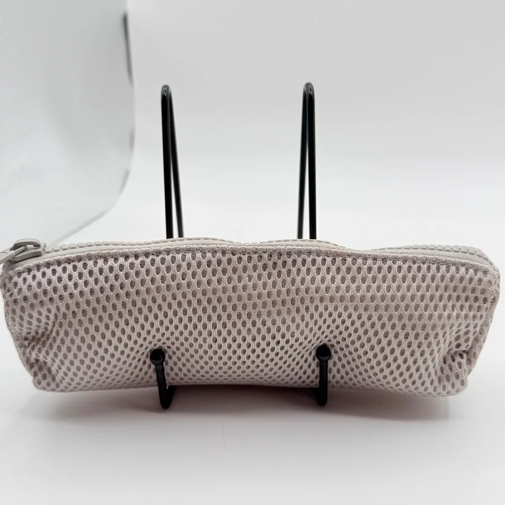 Dagne Dover Air Mesh Pouch Set‎ Grey Ash Travel Tech Organizer Small Cylinder
